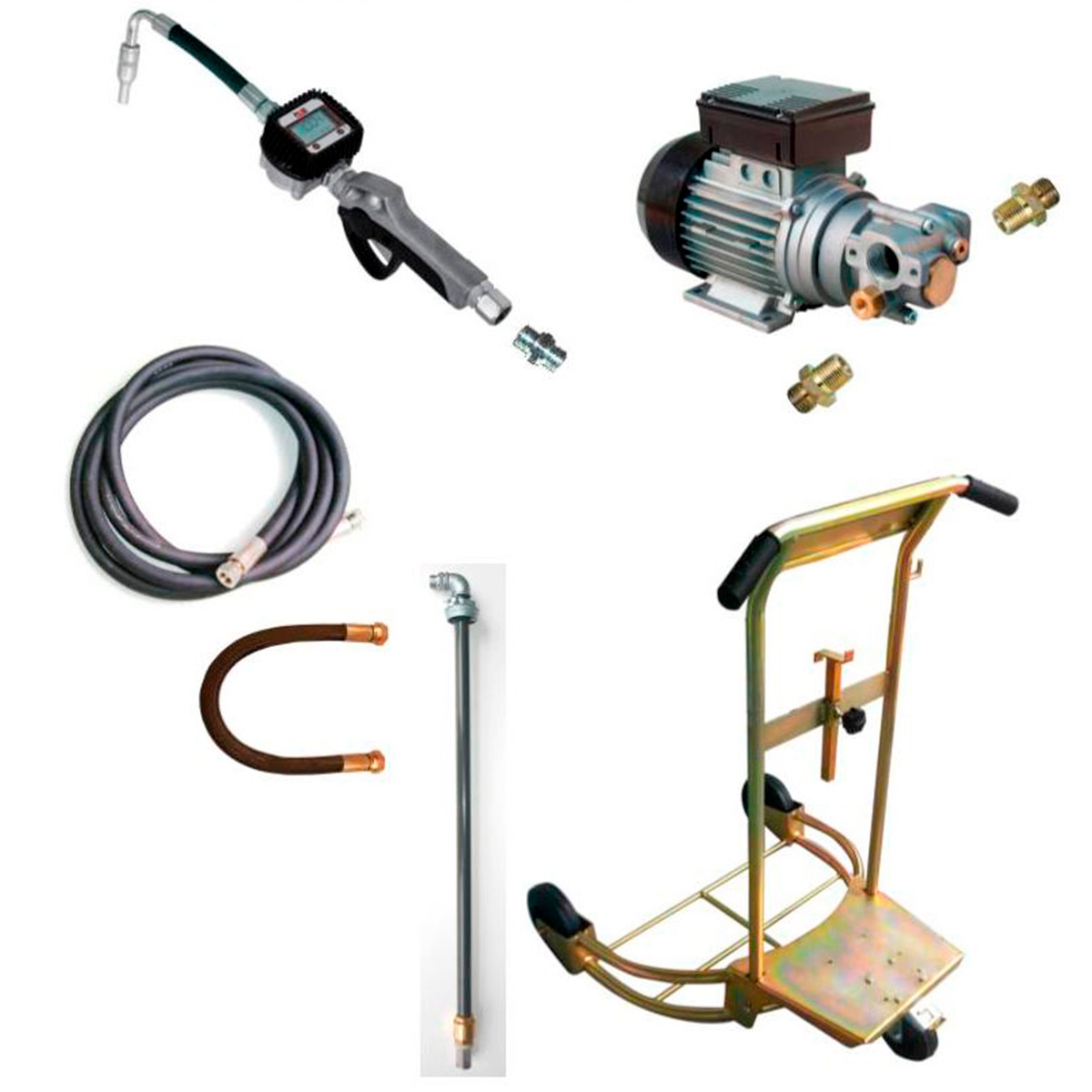 Tromlevogn til 1/1 tromler med 230V oliepumpe