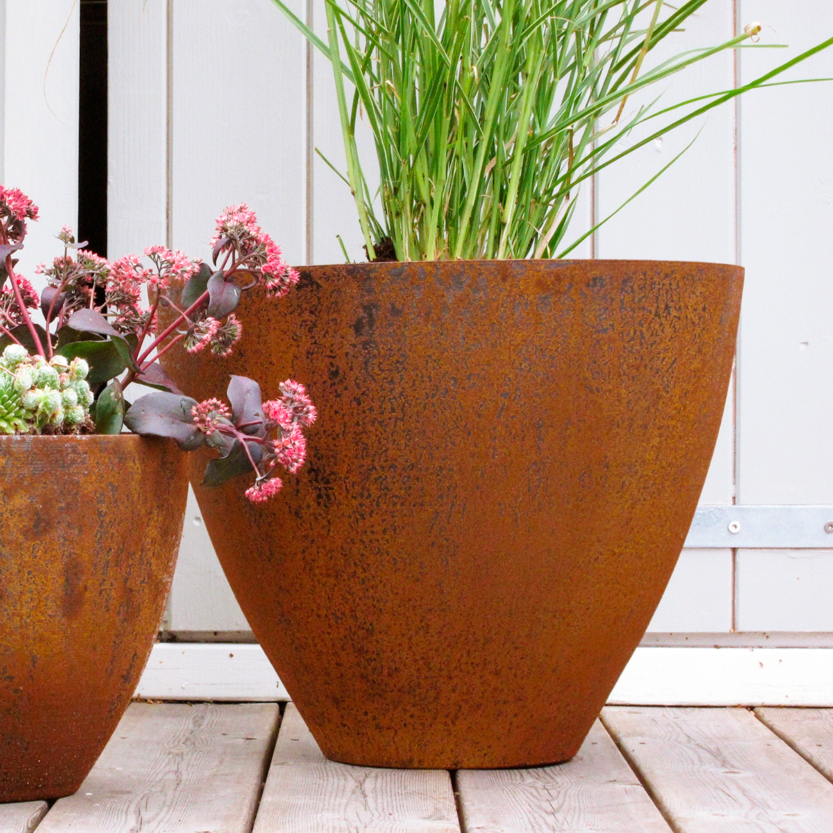 Land Circles – Stor krukke, cortenstål