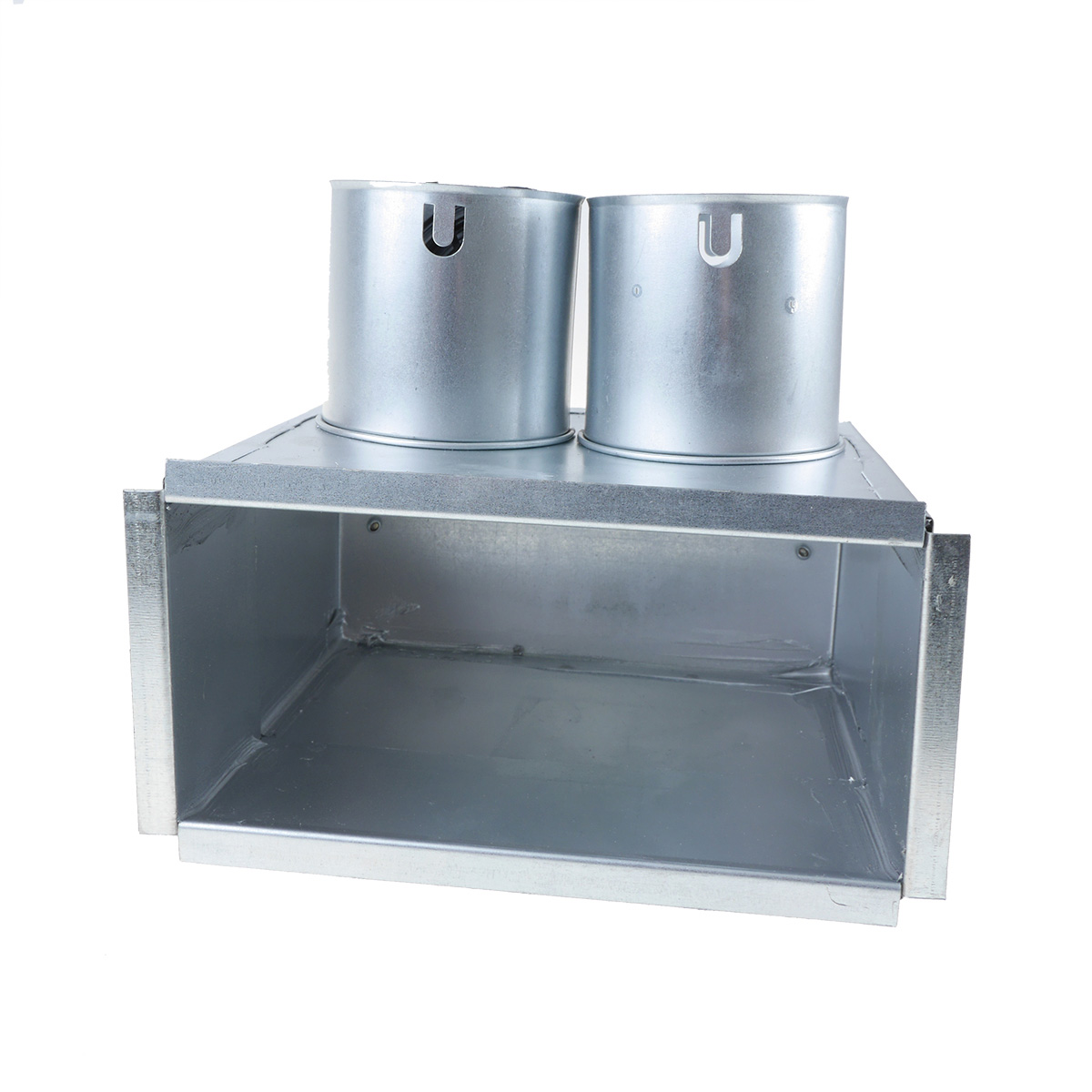 TriaAir Gulvboks - 2 muffer ø75 H130 