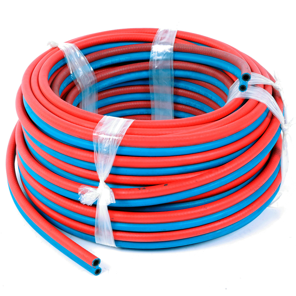 Ilt- og gasslange, blå rød svejseslange