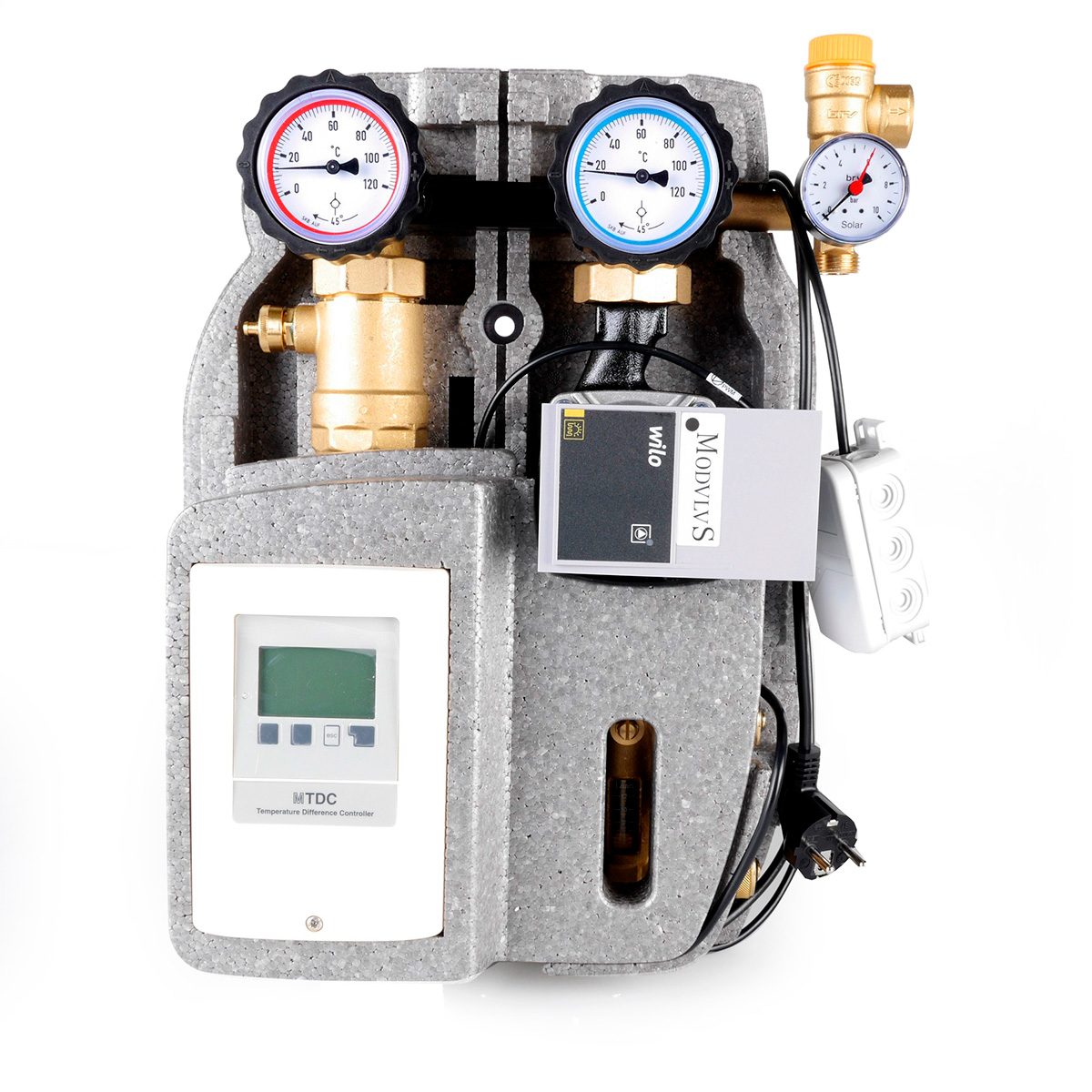 2-strengs solvarmestyring