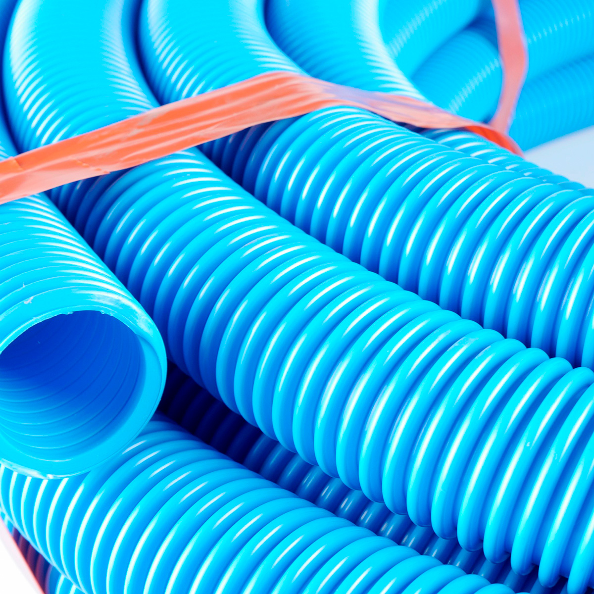 Ventilationsslange til punktventilation, Triaflex, blå svejserøgsslange