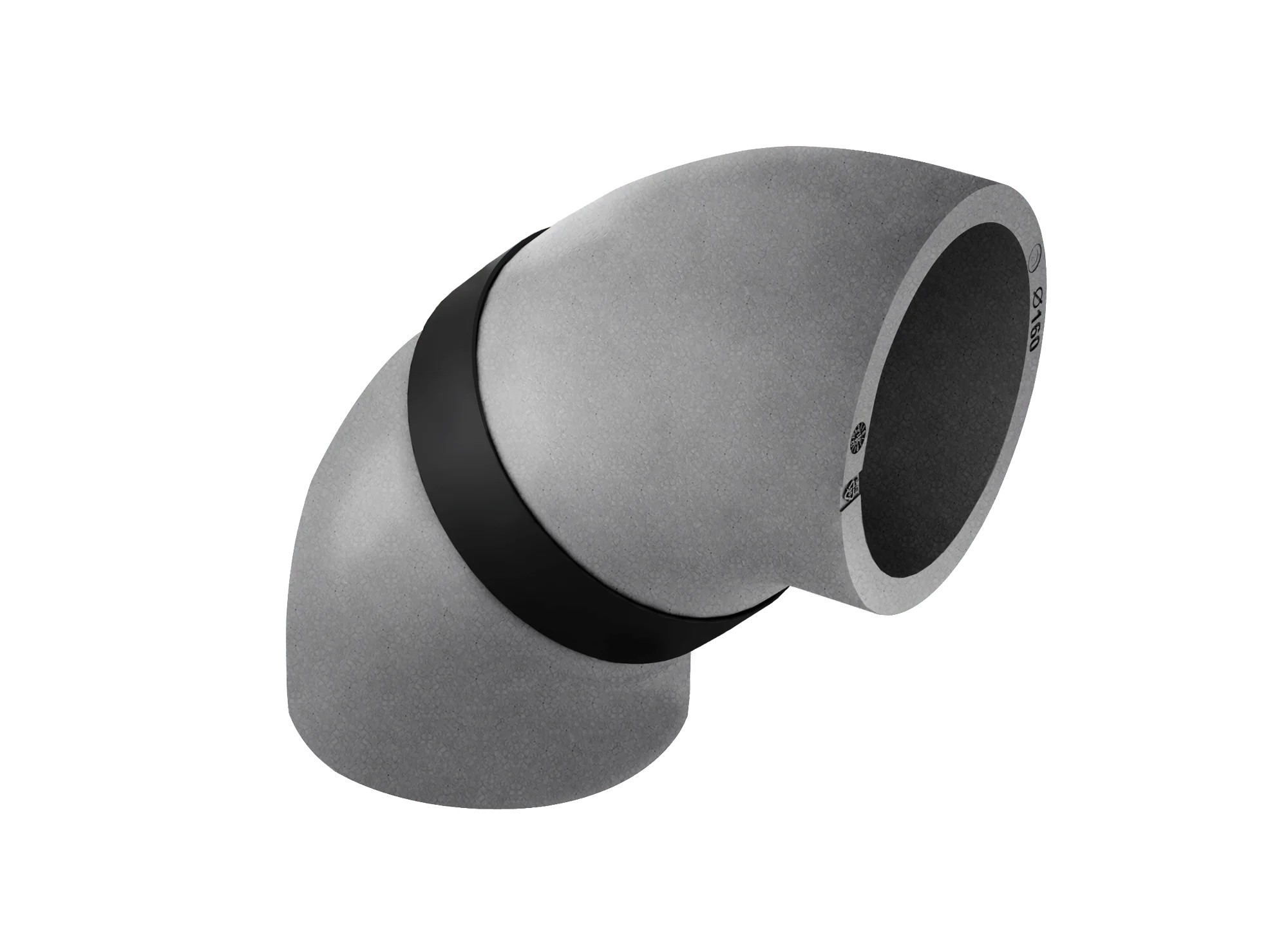 BG FLEX Bøjning 45° (præisoleret) til varmegenvindingsventilation