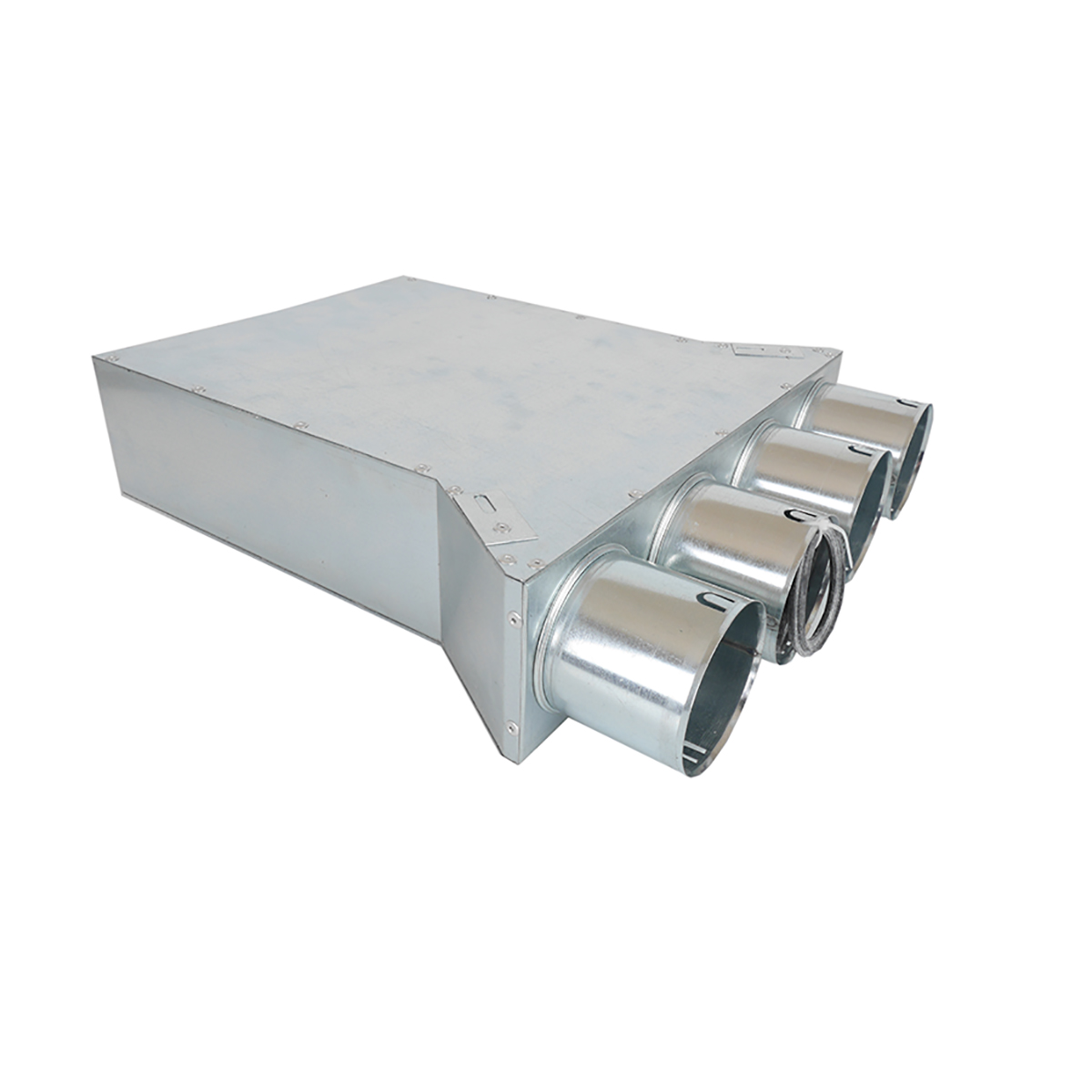 TriaAir lige fordelerboks til rist 300x100 L390, 4 muffer - ø75