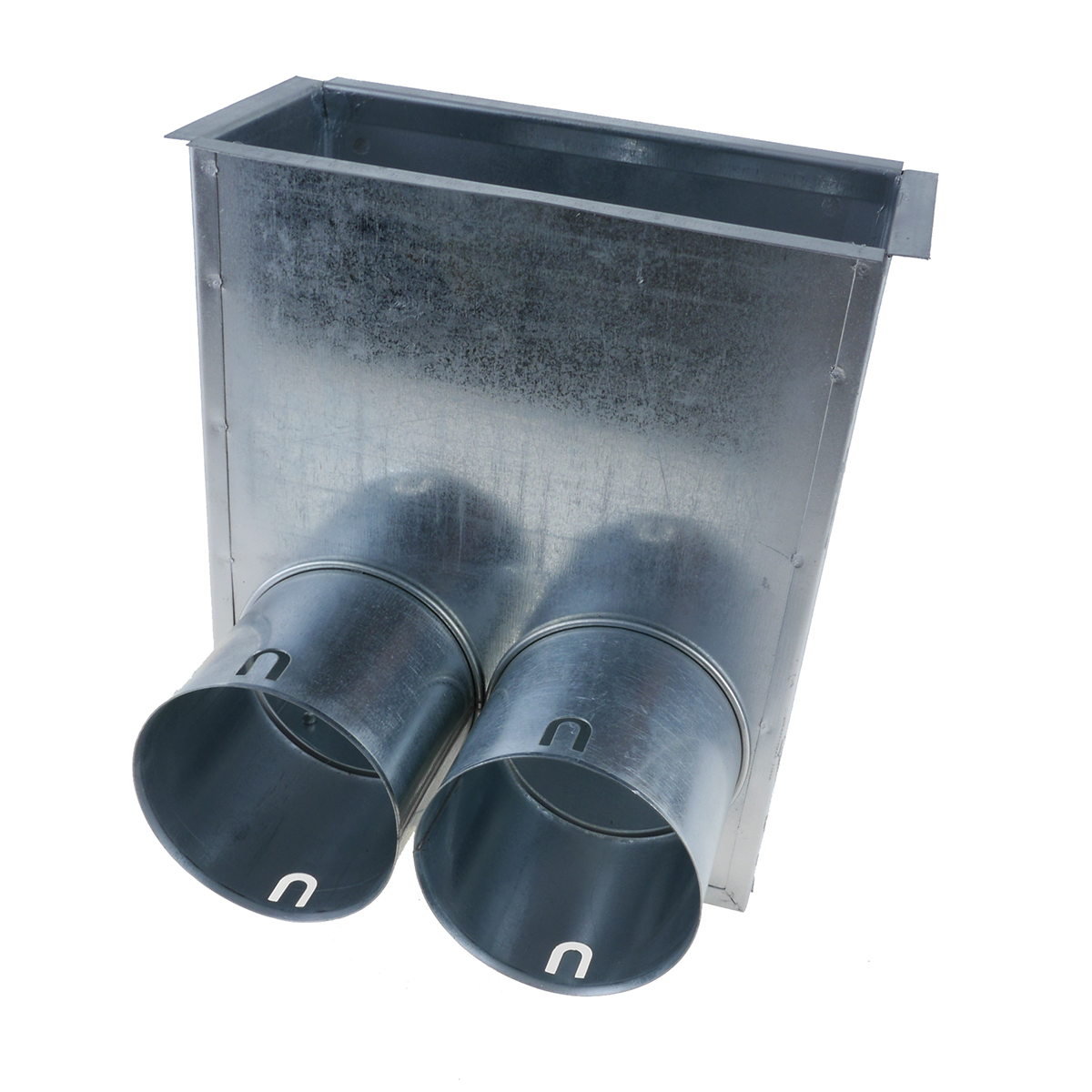 TriaAir Gulvboks - 2 muffer ø75 H130 