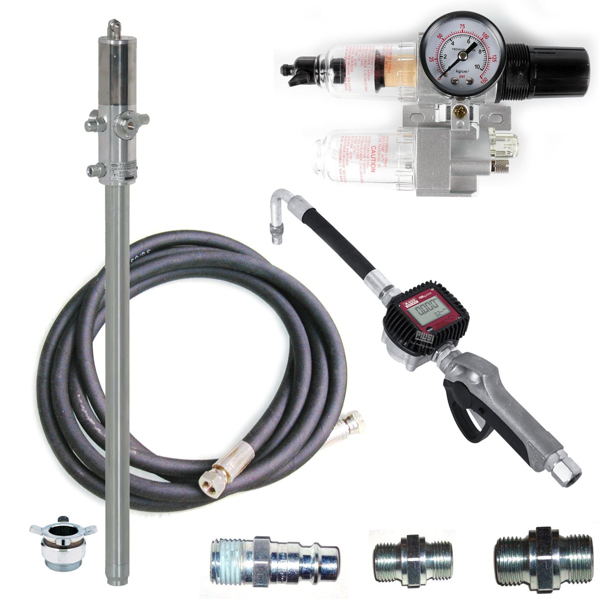 Olieumpesæt med Kent oliepumpe og digital oliepistol