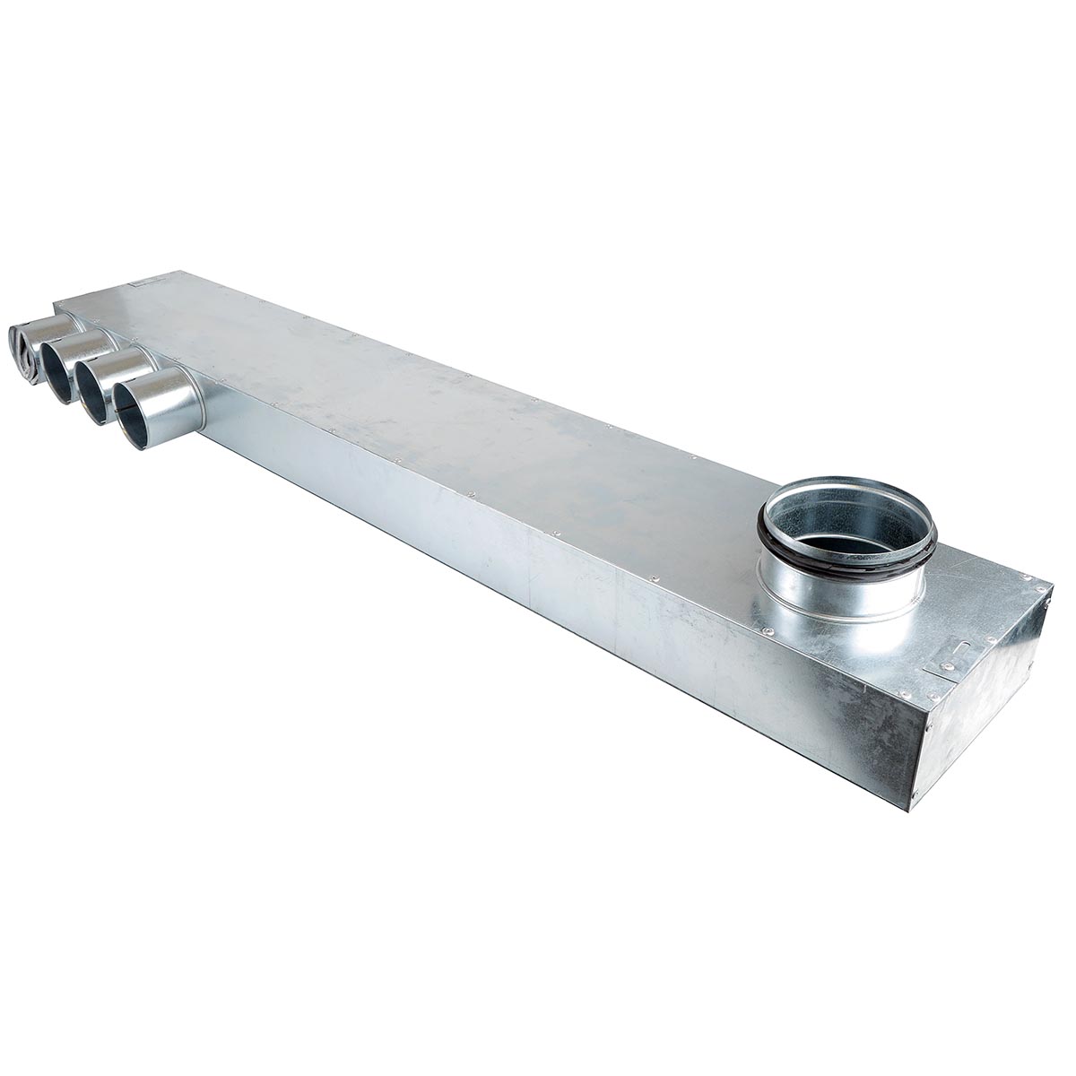 TriaAir fordelerboks nippel ø125 - 4 muffer (højre)