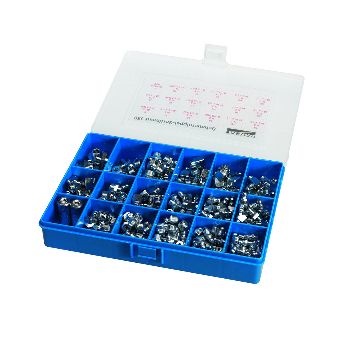 Smørenippel sorteringsboks - 350 stk.