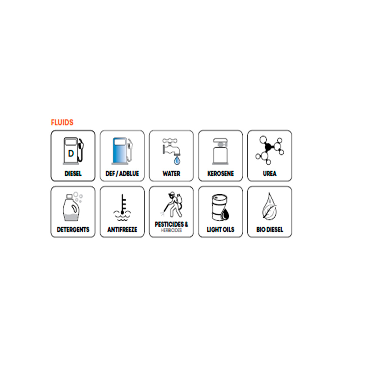 Væskeskema til oliepumpe