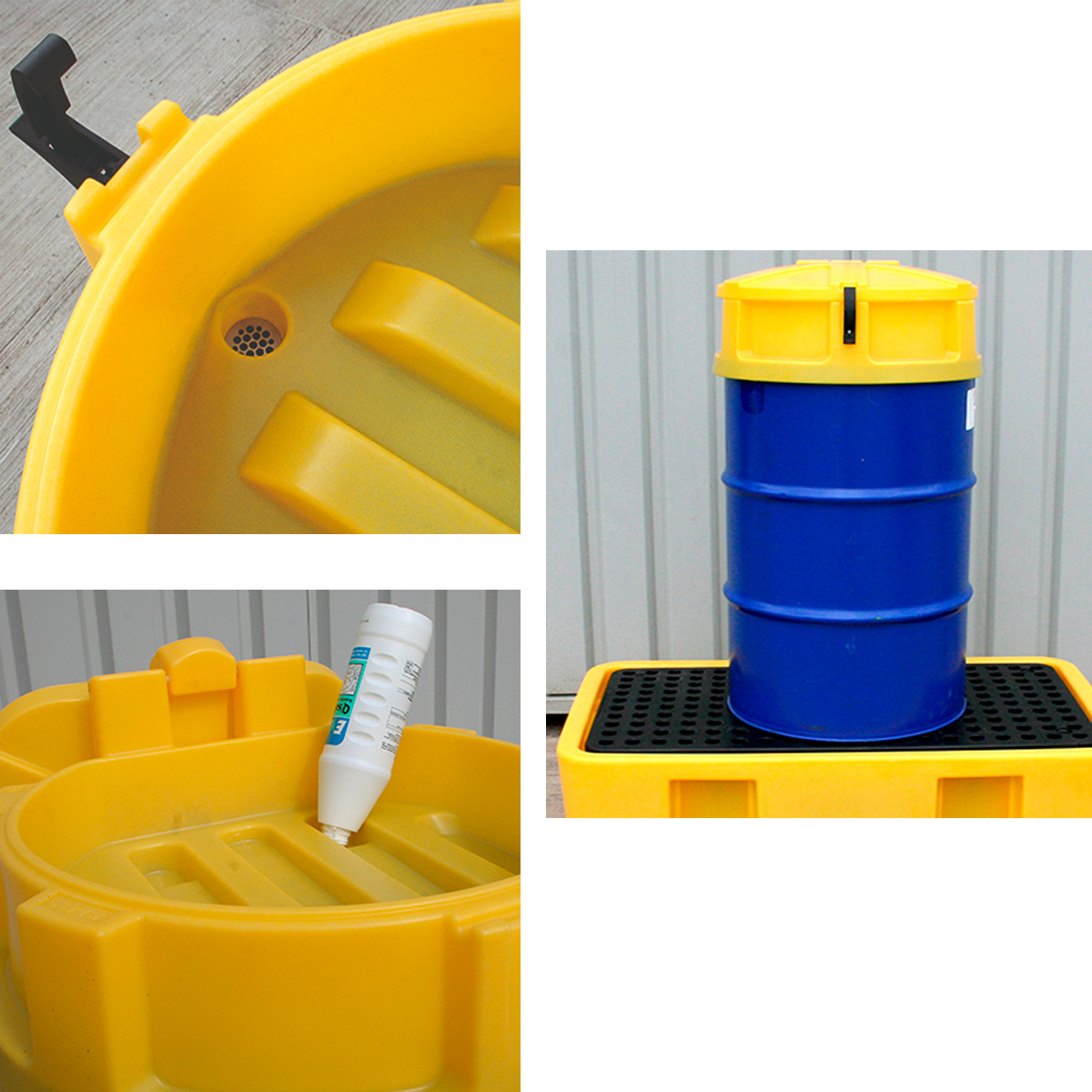 Tromletragt  med låg til spildplie