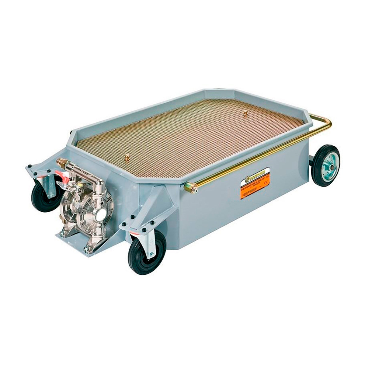 Spildolievogn med 1:1 trykluftdrevet membranpumpe