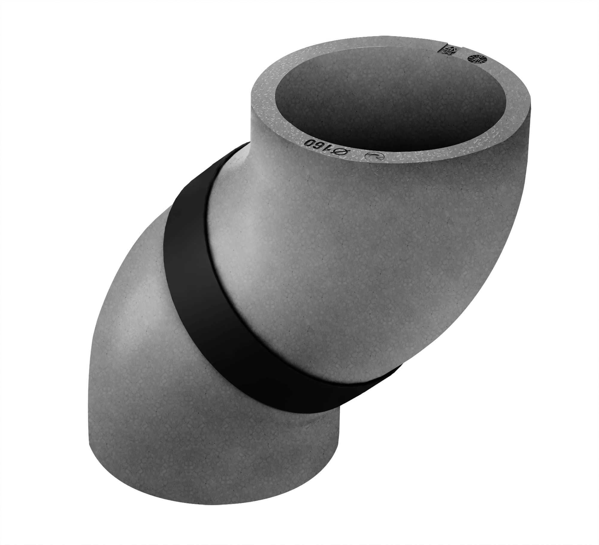 BG FLEX Bøjning 45° (præisoleret) til varmegenvindingsventilation