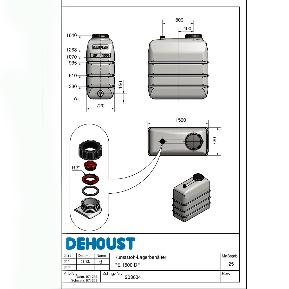 Dehoust tanke - datablad 