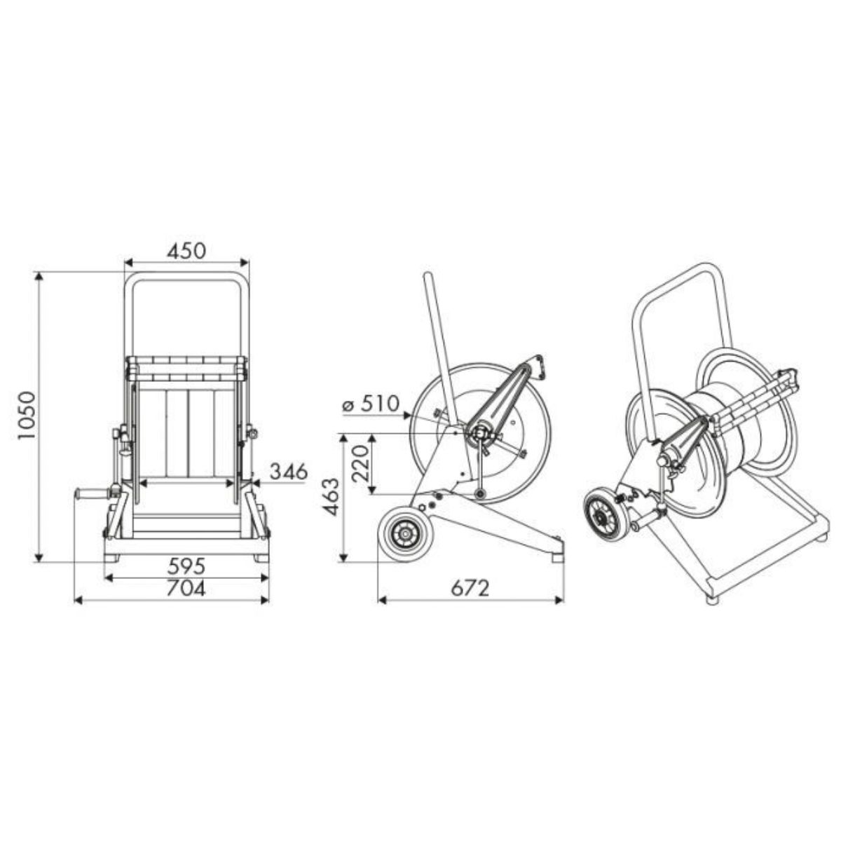 Ecodora manuel slangetromle, serie 560