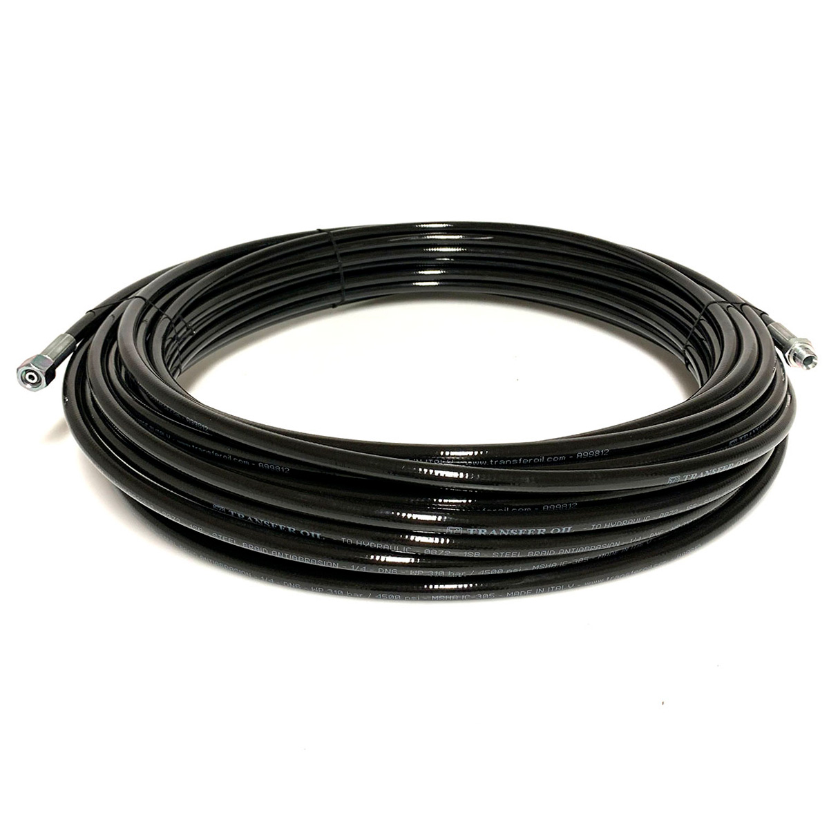 Kanalspuleslange,  fleksibel og med stålindlæg.