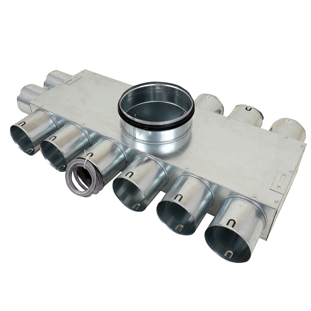 TriaAir fordelerboks, ø 160 nippel, 11 muffer (6x2x3)