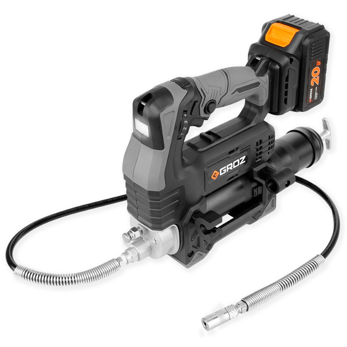 Batteridrevet fedtpresser