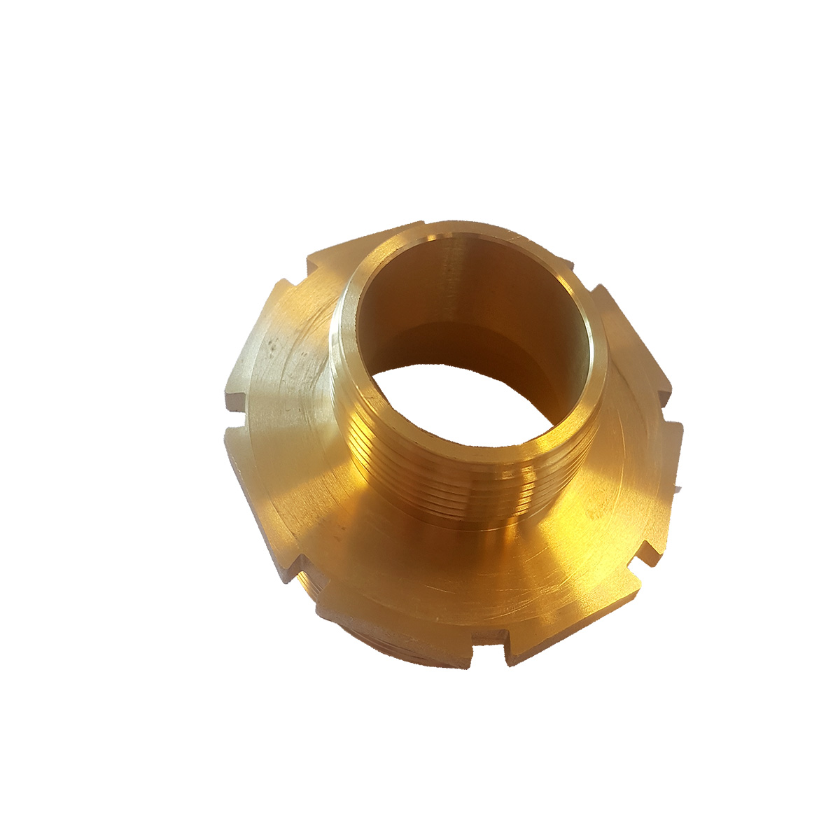 Fremstillet i messing. Reduktionsnippel