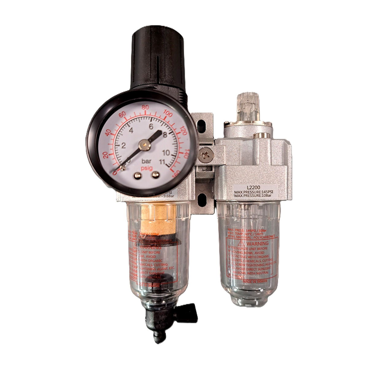 Trykregulator med 1/4" IRG