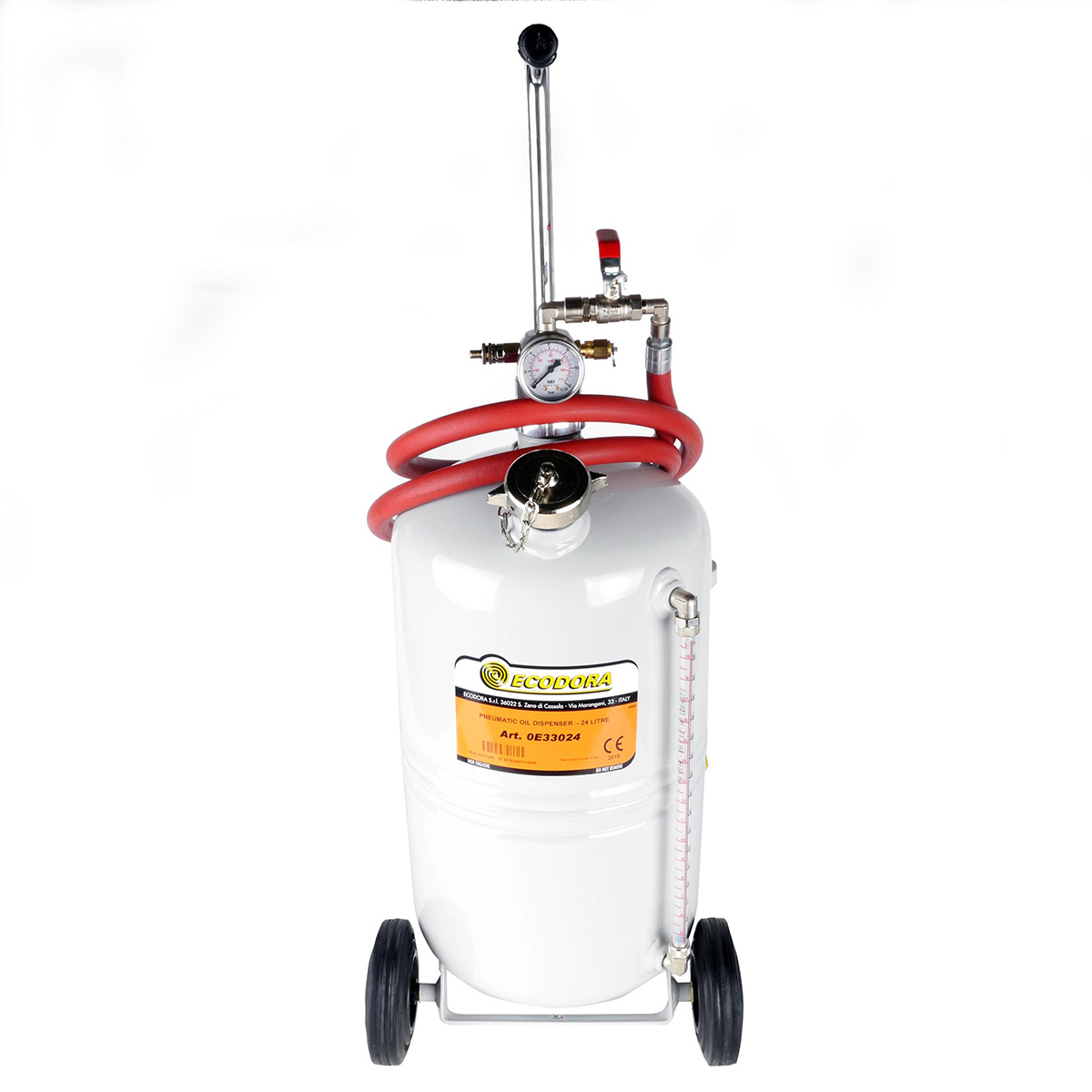 Oliedispenser til trykluft 24 L - vogn