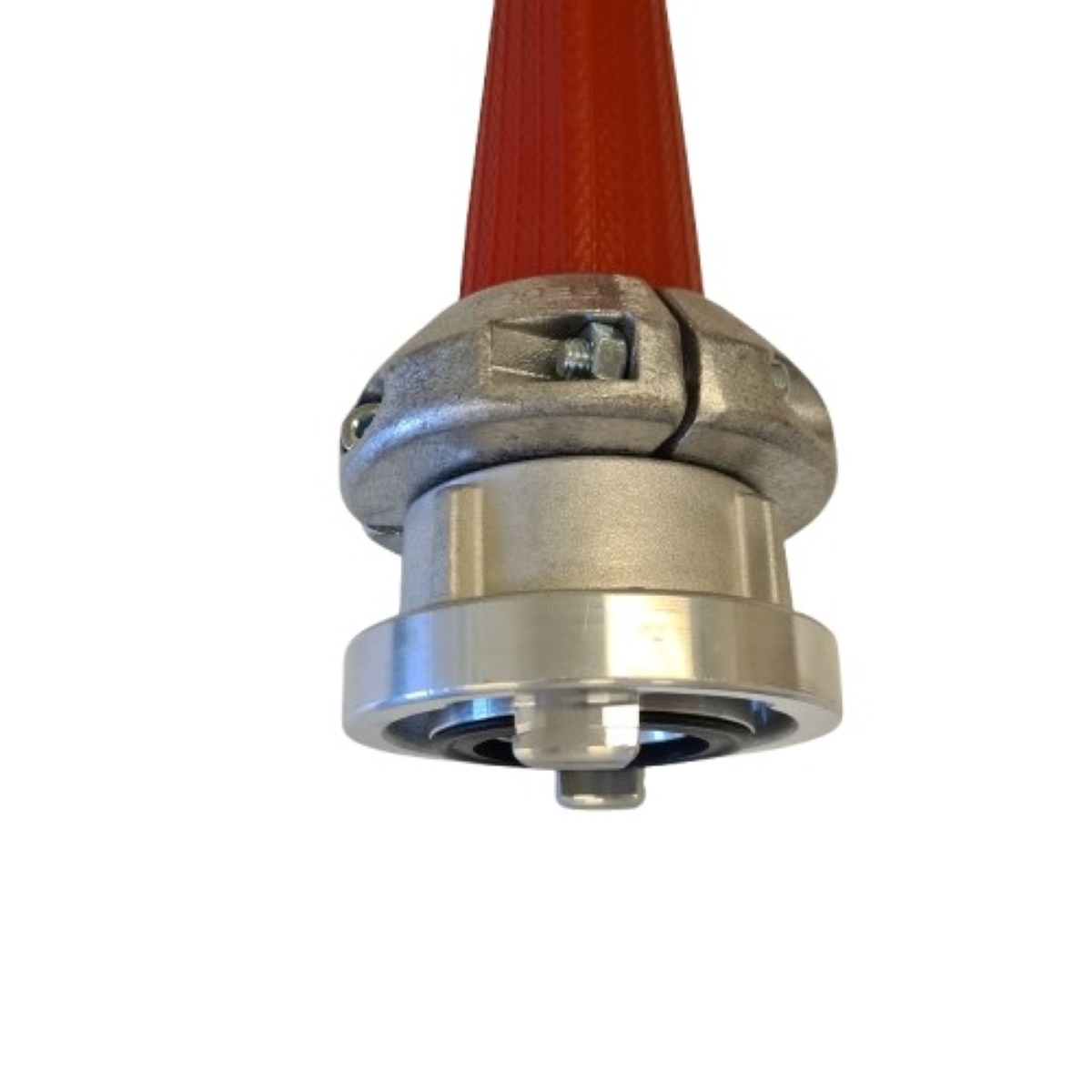 Kobling med klemring monteret