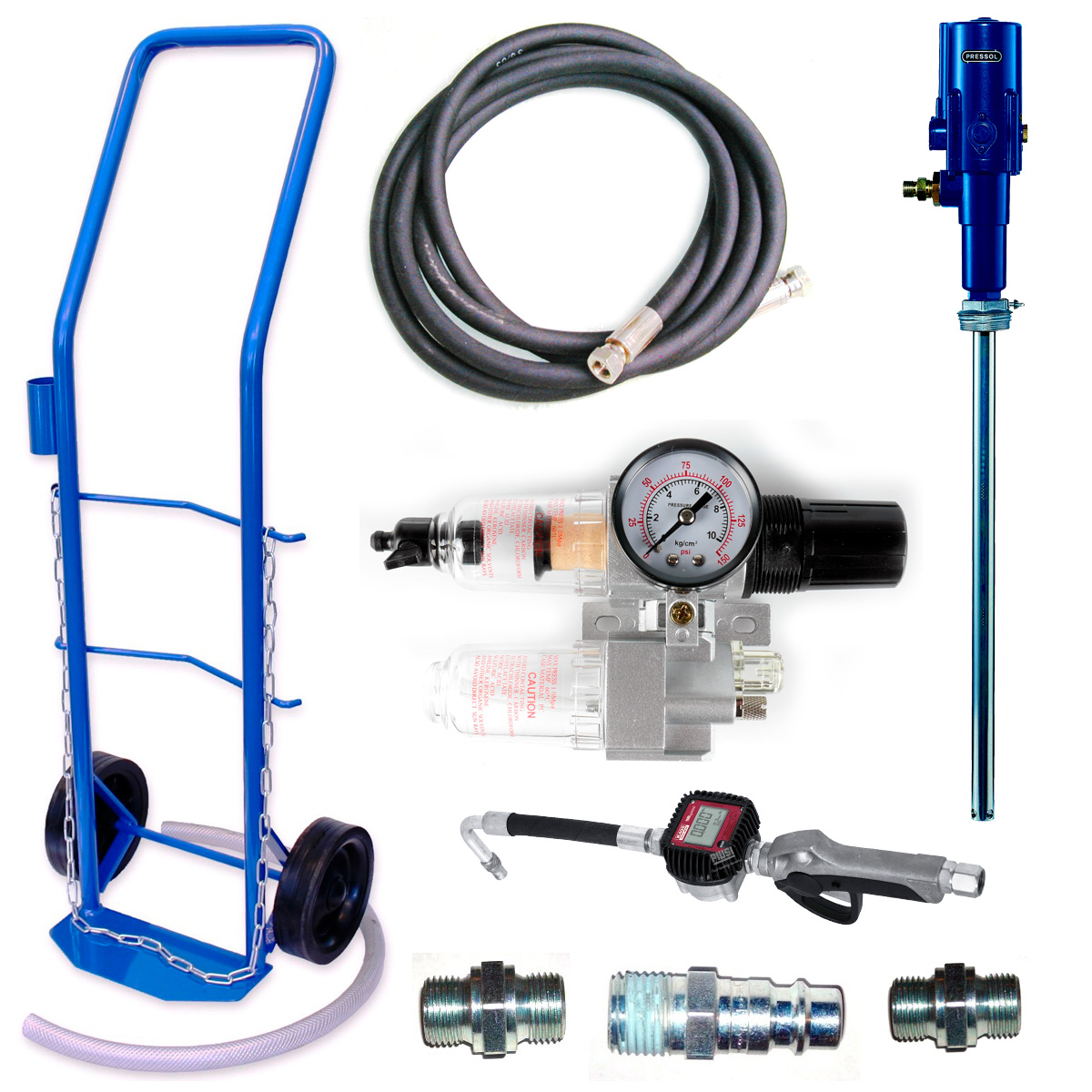 Tromlevogn til 1/4 tromle - med digitalpistol