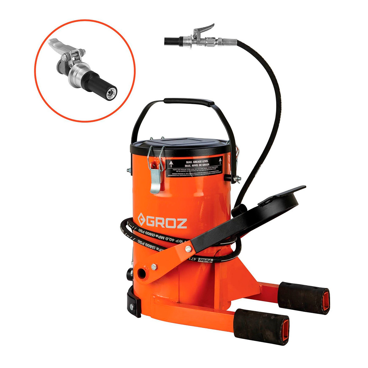 Fodbetjent fedtsmøresæt