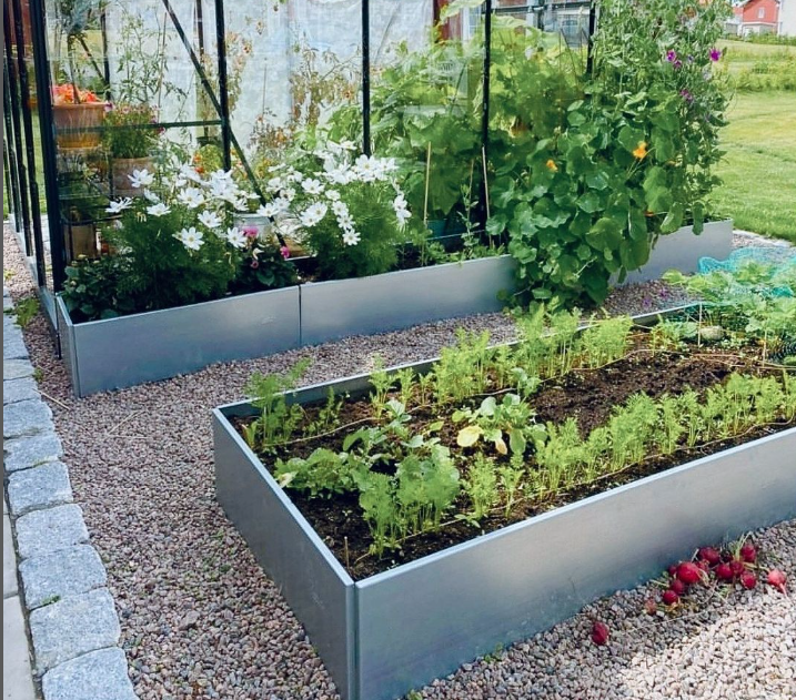 Land Classic – Aflange højbede, galvaniseret 80x240