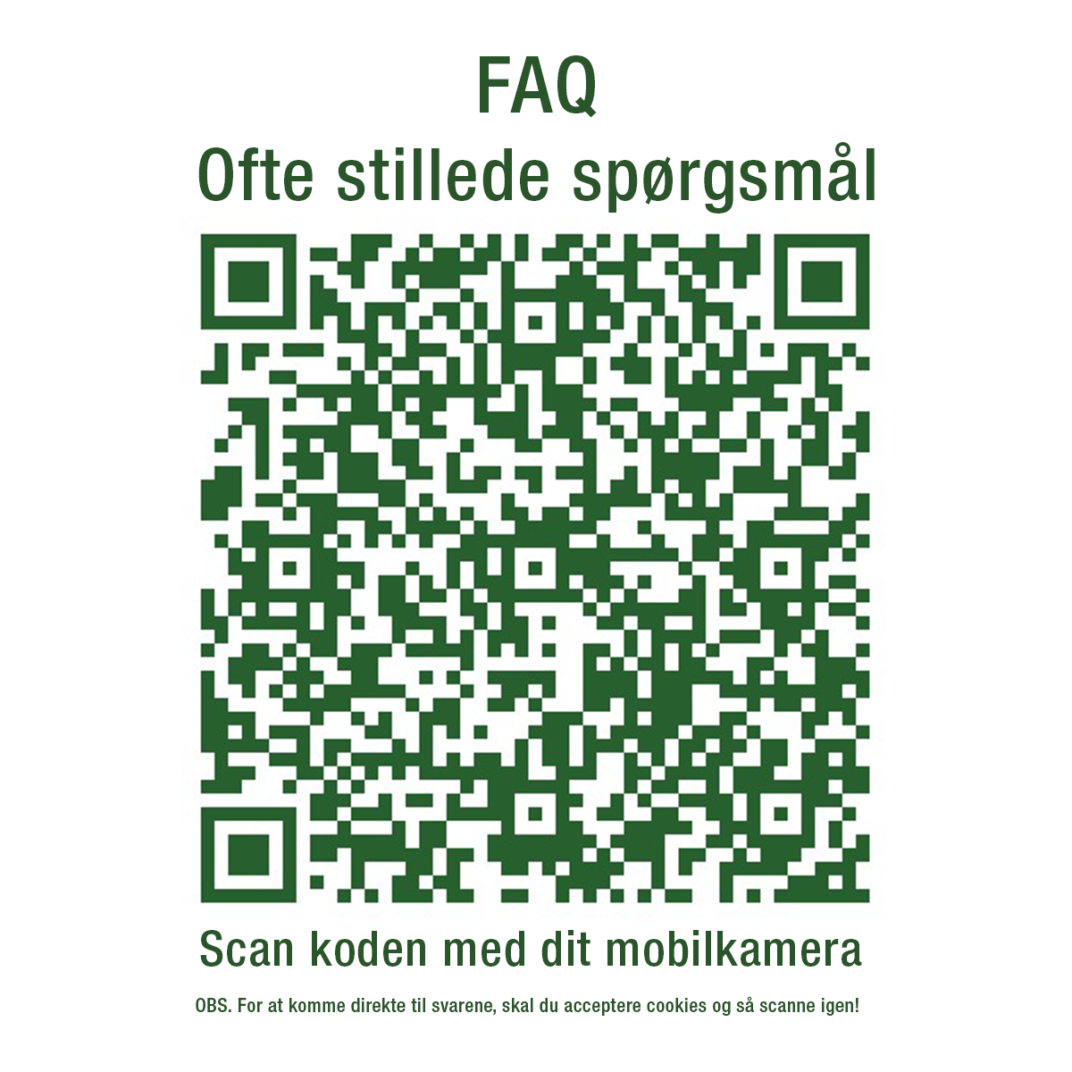 FAQ - ofte stillede spørgsmål
