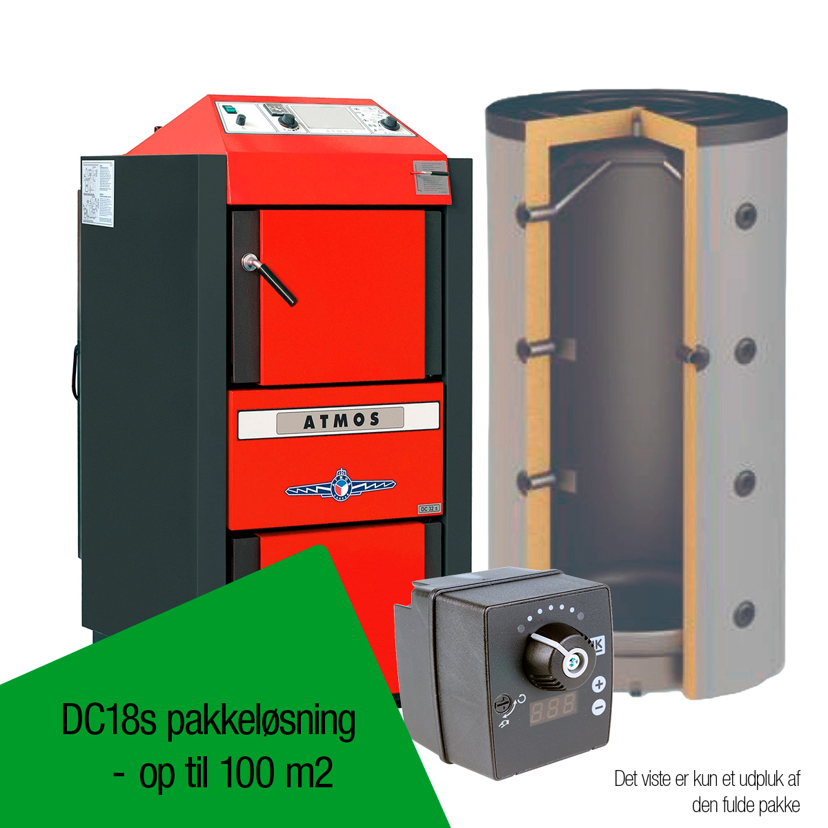 Atmos DC18s fastbrændselsanlæg