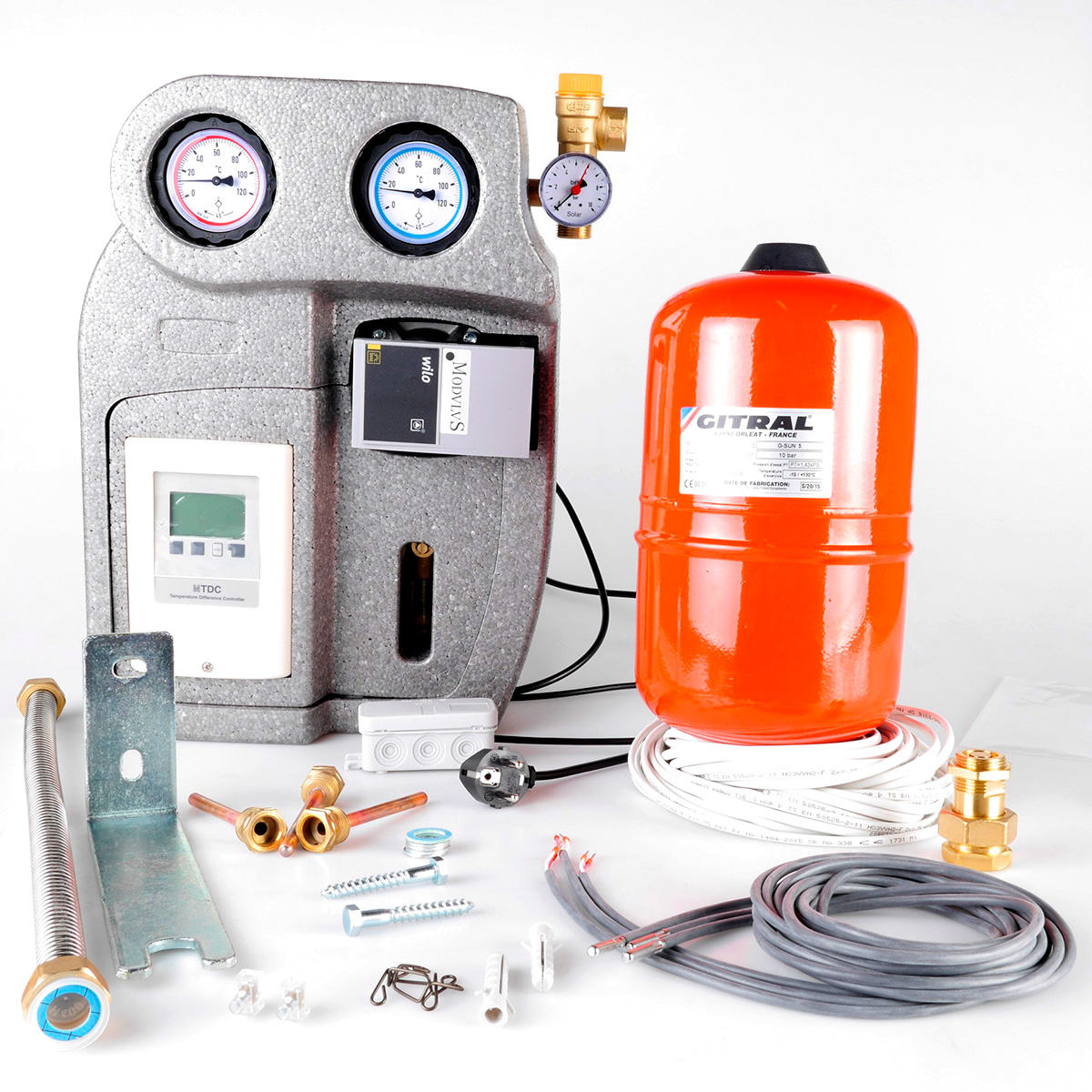 Solvarmestyring - Solvarme fra BG Flux