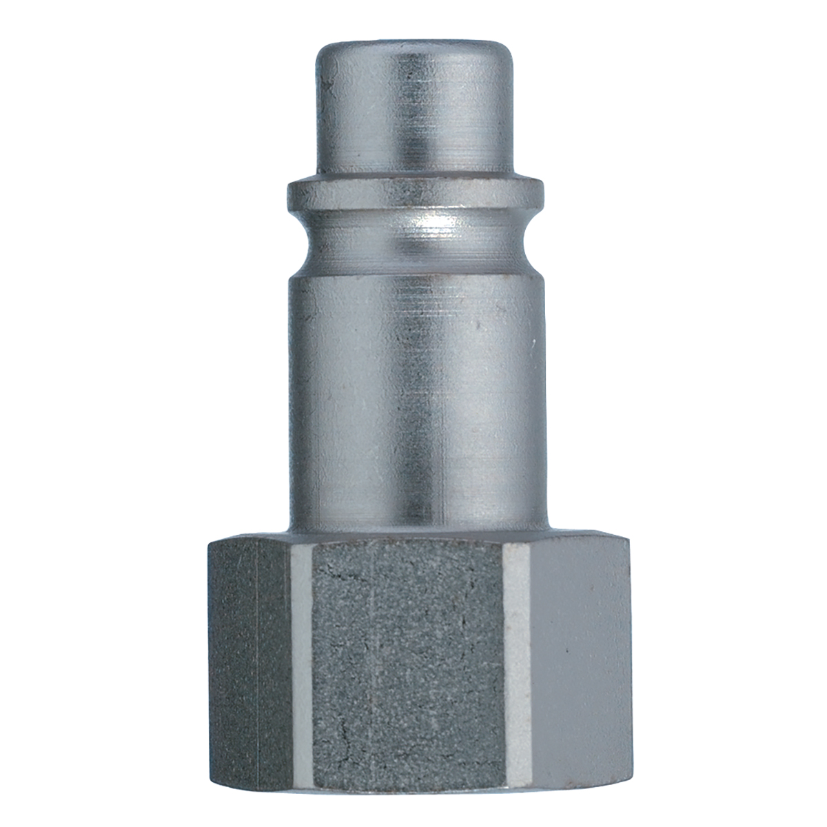 Rectus trykluftnippel 33, med indvendig gevind, forniklet stål