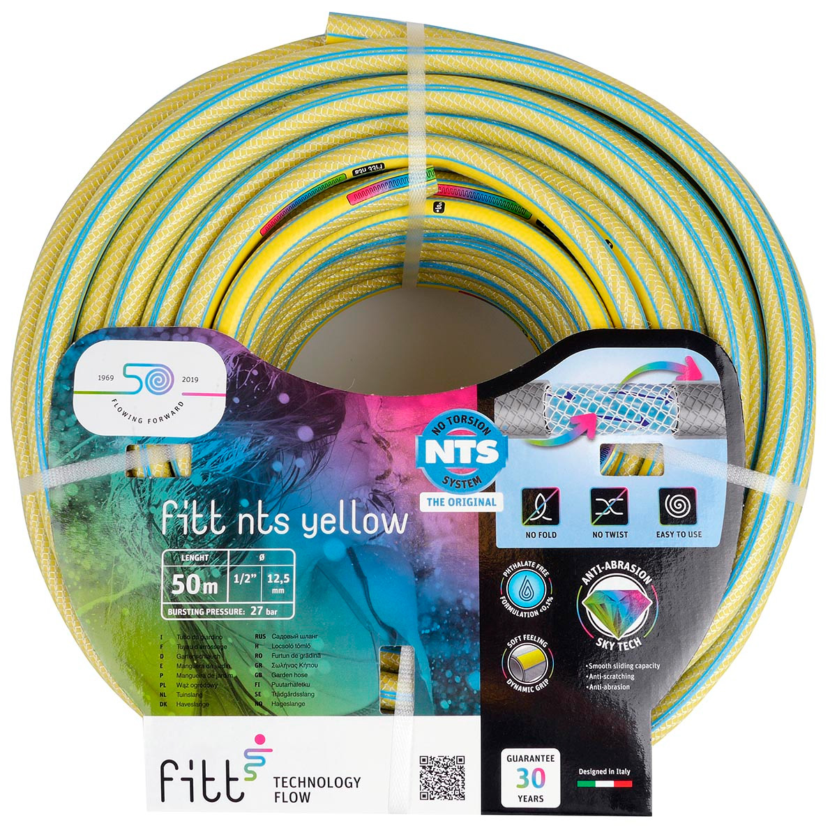 Levnedsmiddelgodkendt kraftig vandslange, NTS Yellow