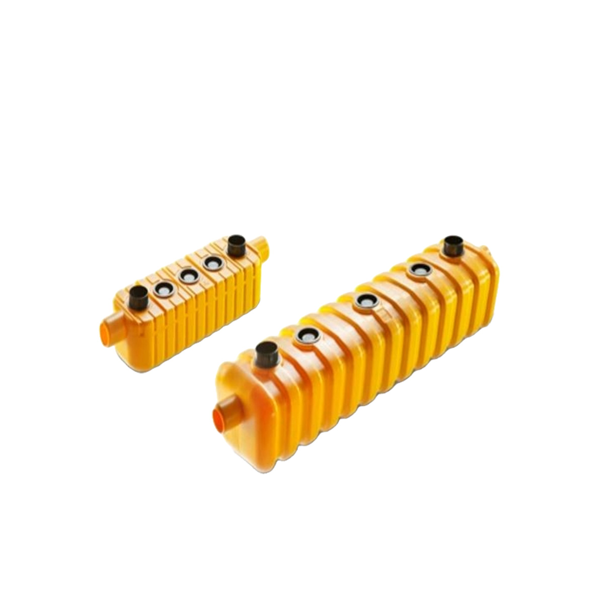 Selvvandingstanke til plantekasser og højbede, gul plast