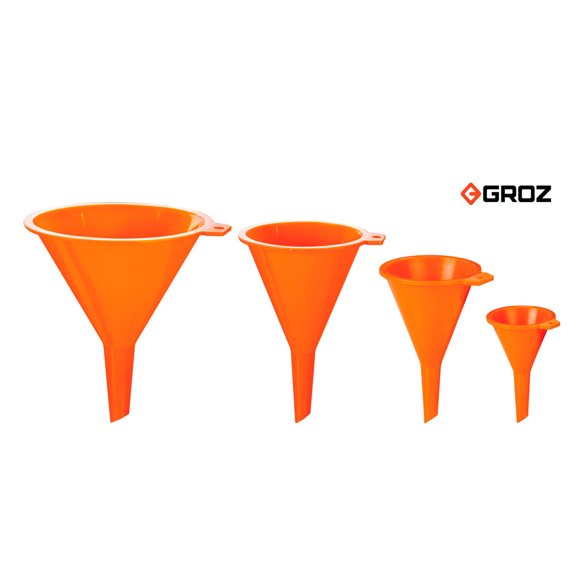 Tragtsæt 4 styks til kemi og olie mv.