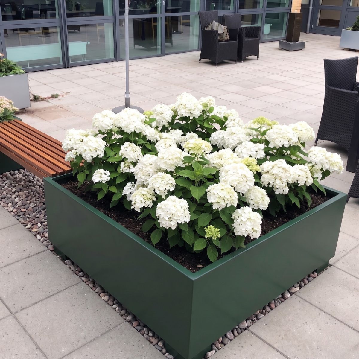 Grønt højbed 120x120 miljø