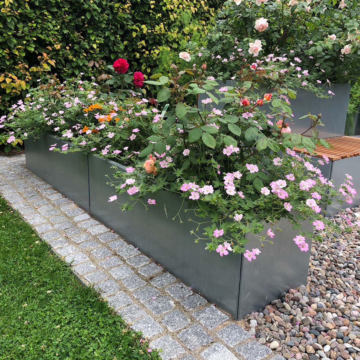 Højbede - Land Modern i galvaniseret stål 40 cm