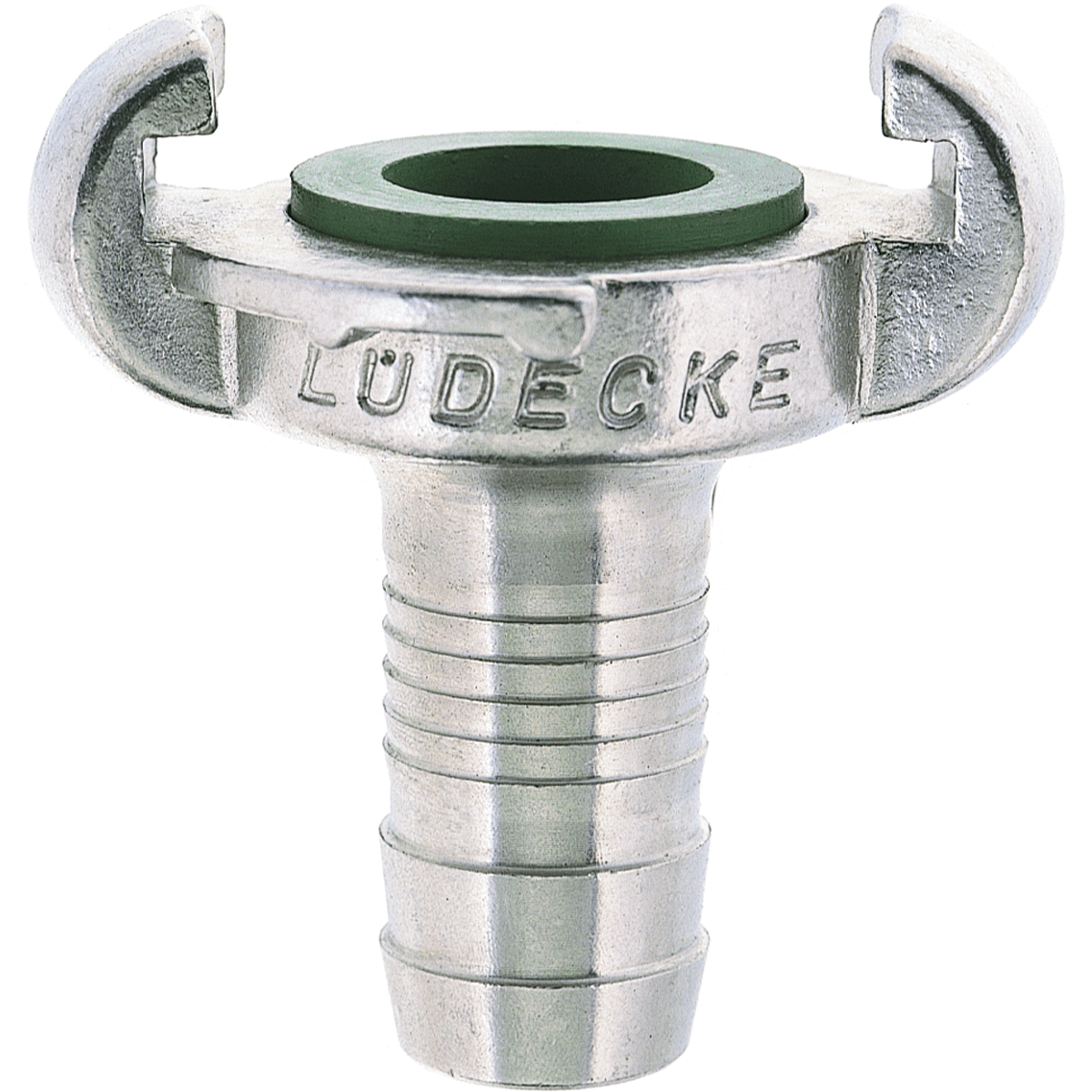 Syrefast Lüdecke klokobling med slangestuds