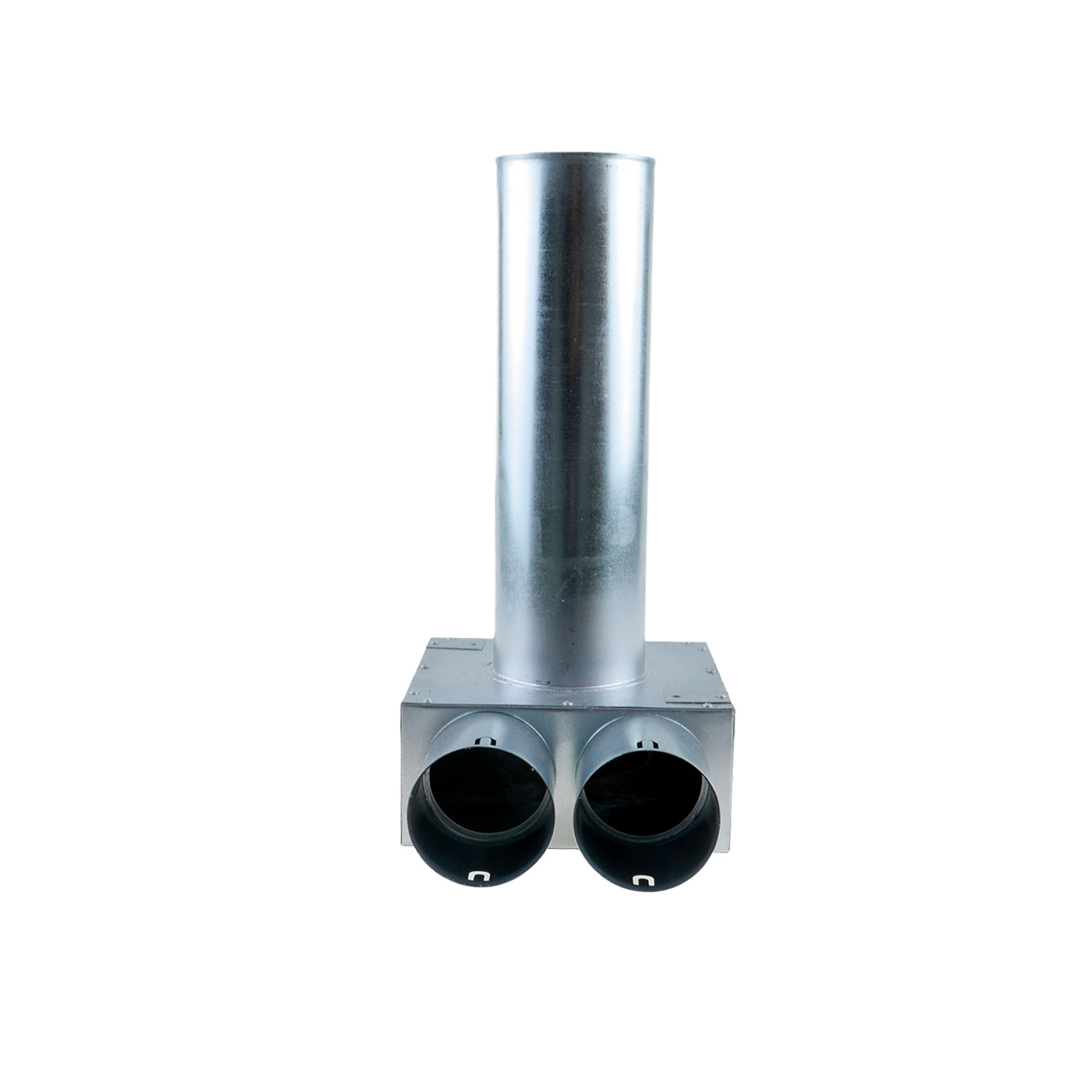 Fordeler, Vinkel ø125 - 2 muffer ø75