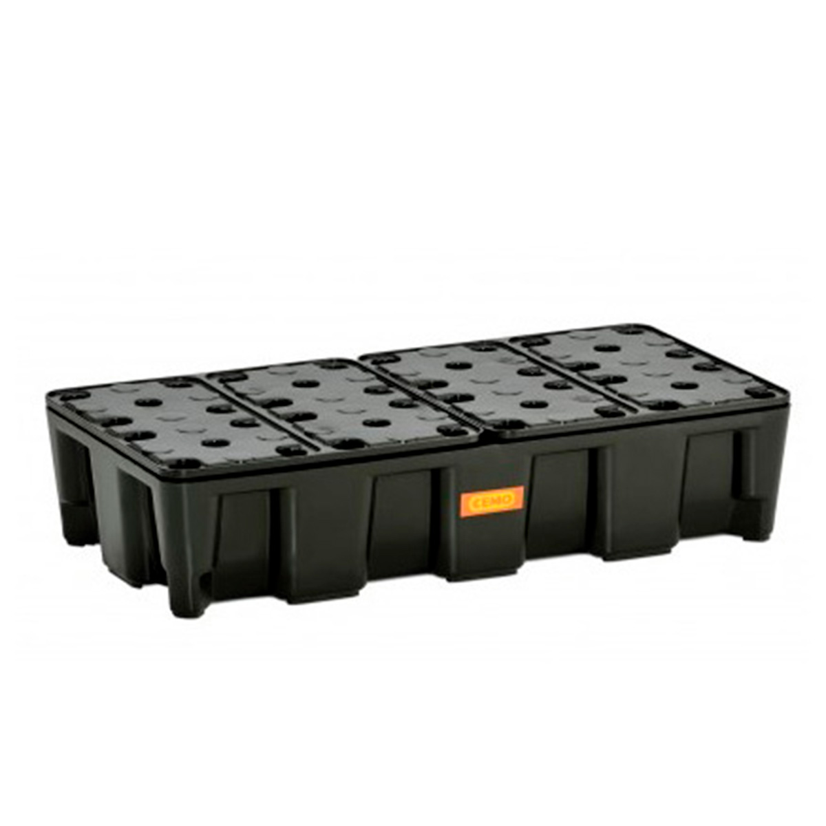 Opsamlingskar 35 L - HD Velegnet til maks. 20-25 L beholdere. Sort polyethylen (HD). Kemikalieresistent