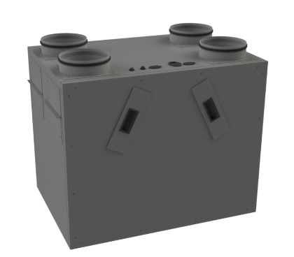 Ventilationsanlæg VENTI 500 model med alternativ nippel placering