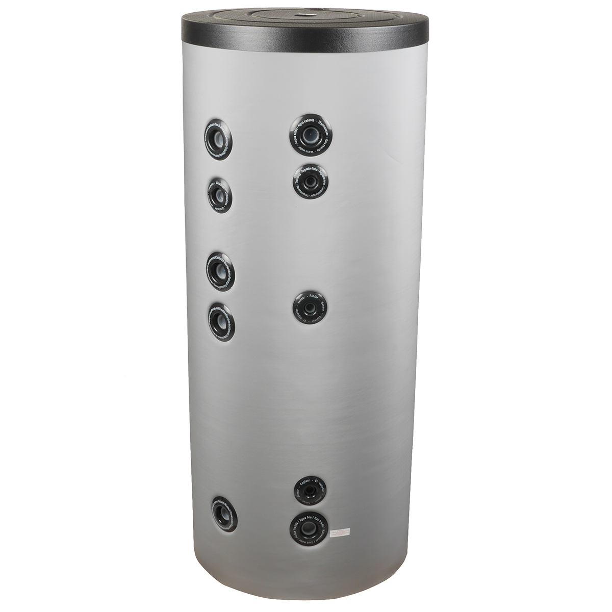 Solvarmebeholdere med 2 spiraler