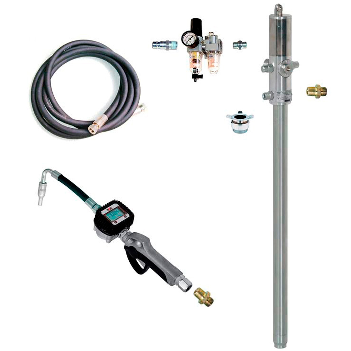 Komplet oliepumpesæt med Kent trykluftpumpe