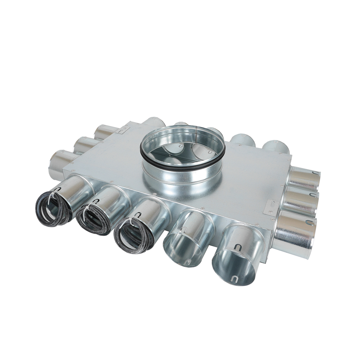 Fordelerboks, ø200 nippel, 16 muffer - ø75