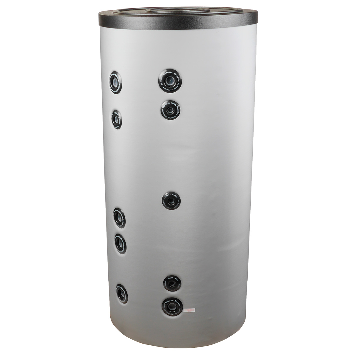 Varmtvandsbeholder til solvarme og varmepumpe - 2 spiraler