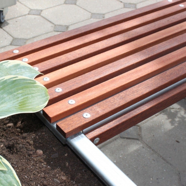 Mahogni Bænkesæde galvaniseret