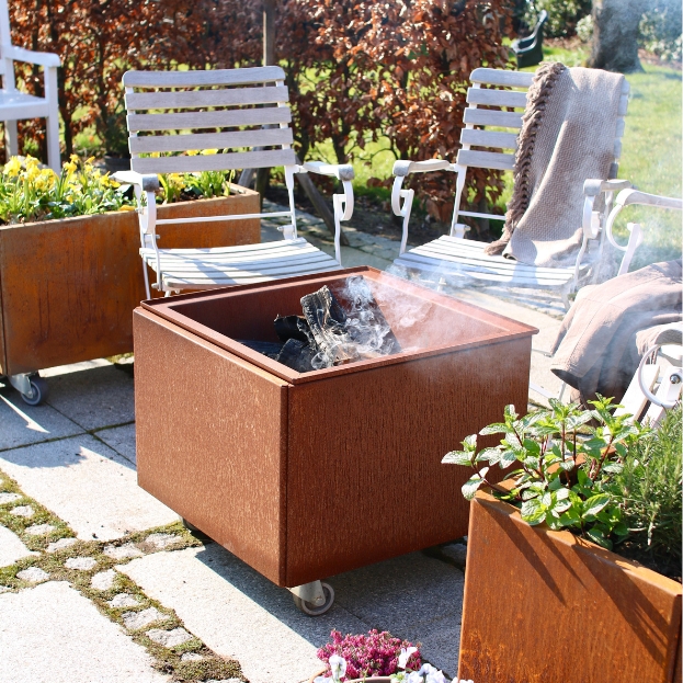 Land Fire - Bålfad med bund