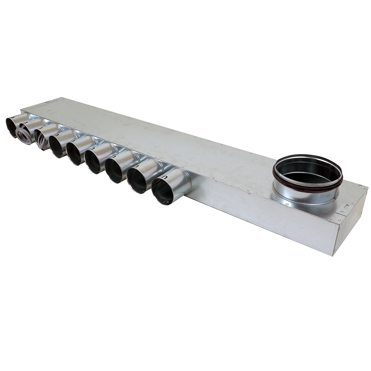 TriaAir Fordelerboks - ø160 nippel, 9 muffer - ø75 (højre)