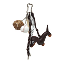 Conmé Bag charm baseball Sort/Brun 1