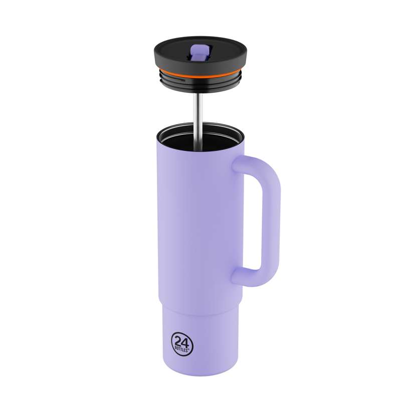 24Bottles Termosmugg Straw Cup Lila 3
